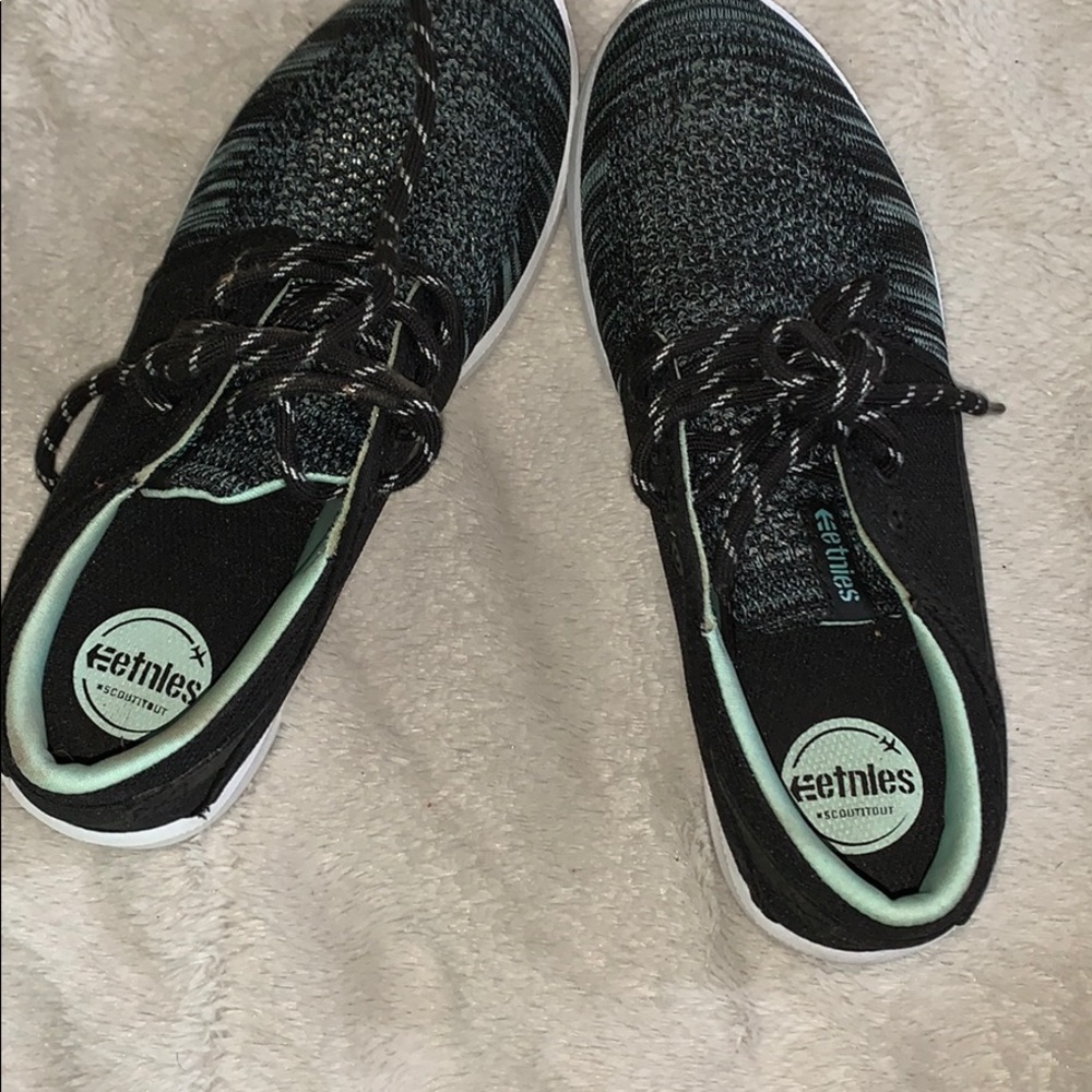 Etnies womens scout sneaker shoe green blue sz 7